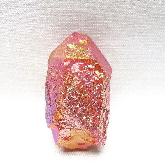 オーラクリスタル 原石 レッド エレスチャル オーラ水晶 一点物 171-8666
