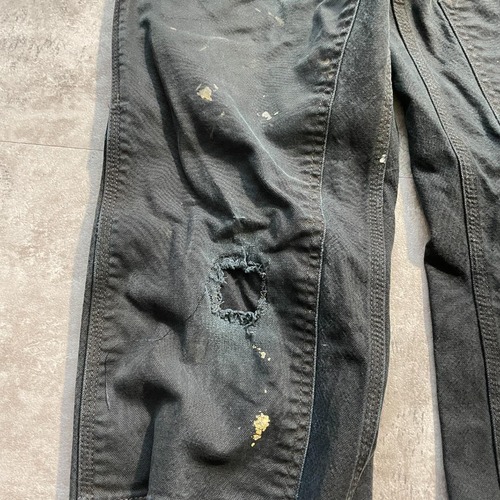 20s ブラック ダブルニー Carhartt 103334BLK 32×32 詳細写真13
