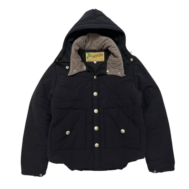 古着 シュガーケーン パディングジャケット クリーニング済み SUGAR CANE 中綿ジャケット SC13297NU 黒 メンズM