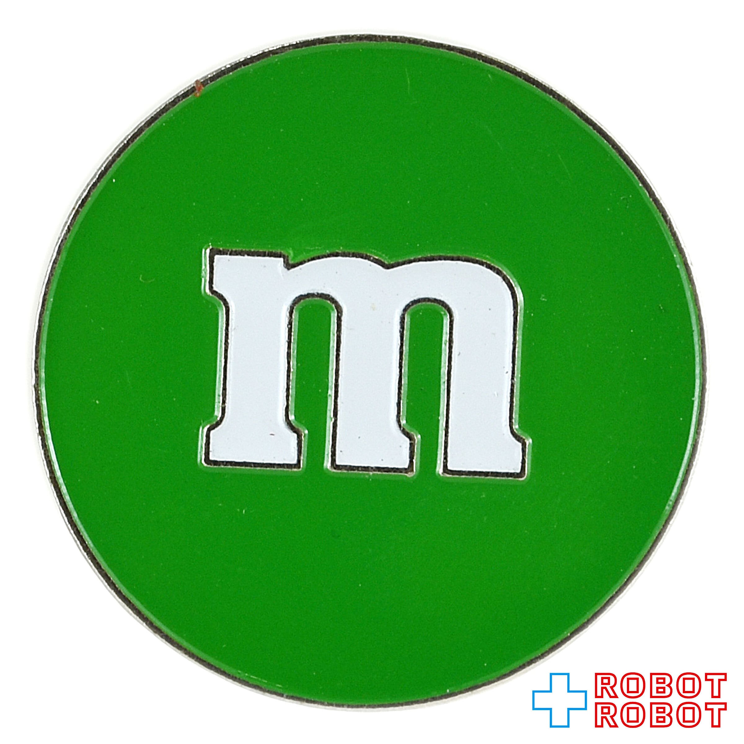 M&M's m 緑ロゴ エムアンドエムズ ピン ピンズ 企業物 | ROBOTROBOT