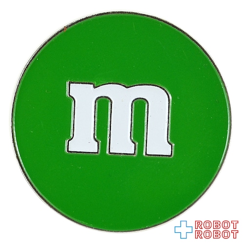 M&M's m 緑ロゴ エムアンドエムズ ピン ピンズ