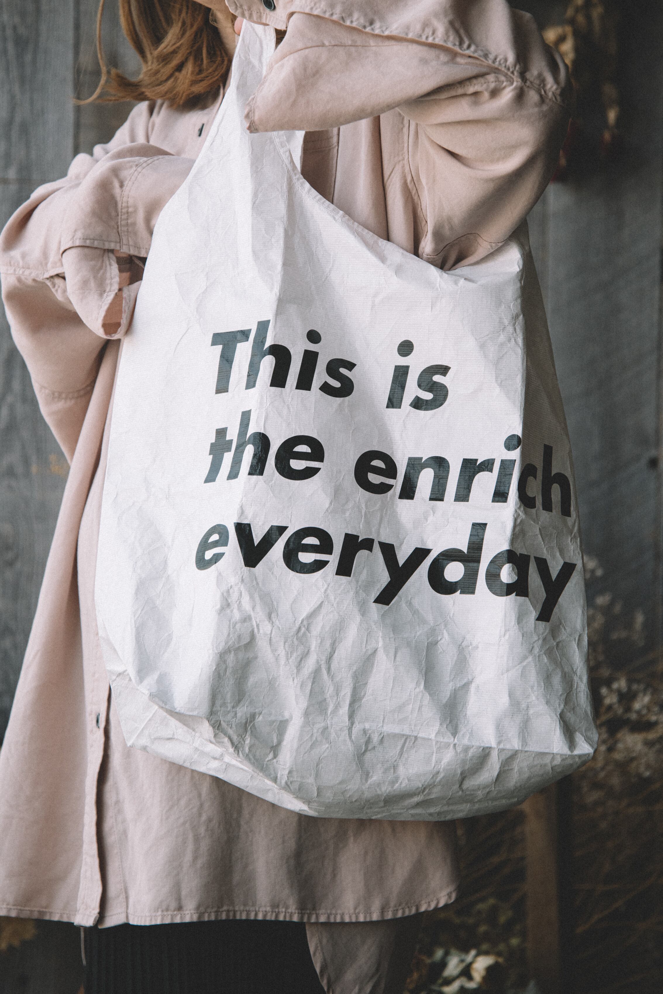 This is the Bag × enricheveryday Tyvek eco Bag／タイベック エコバック