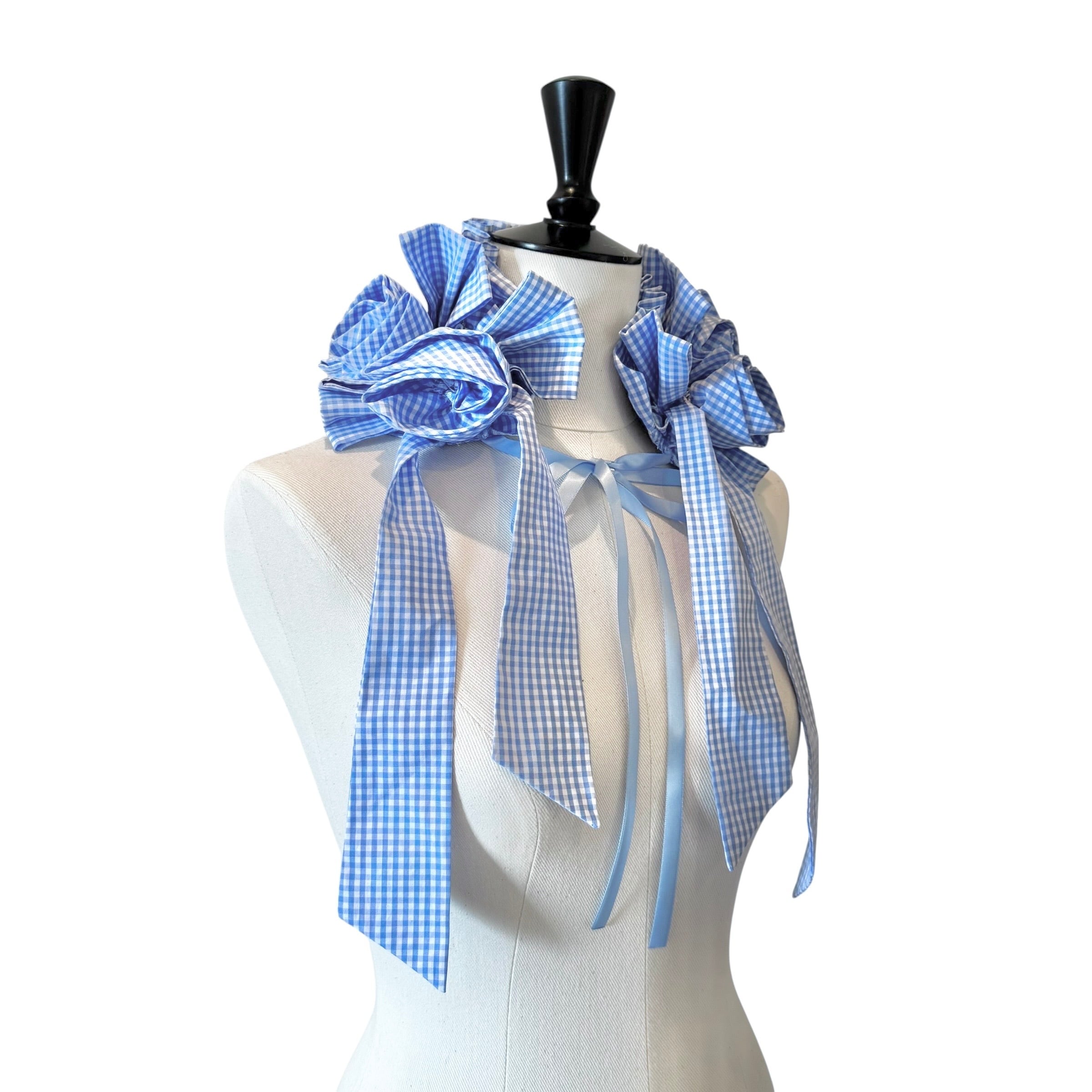 ローズリボンヘッドドレス　BLUE