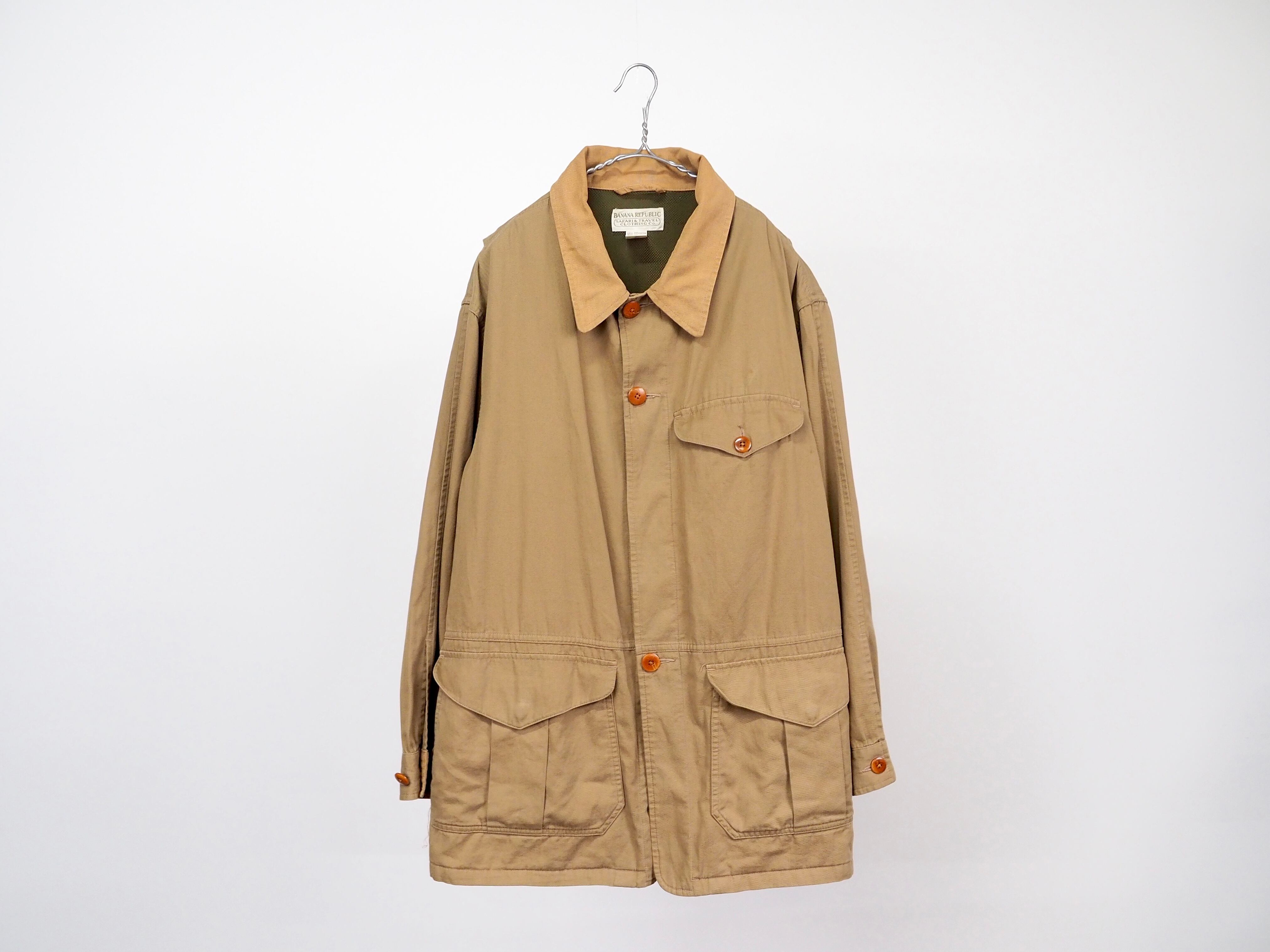 BANANA REPUBLIC SAFARI&TRAVEL linen/cotton hunting jacket S