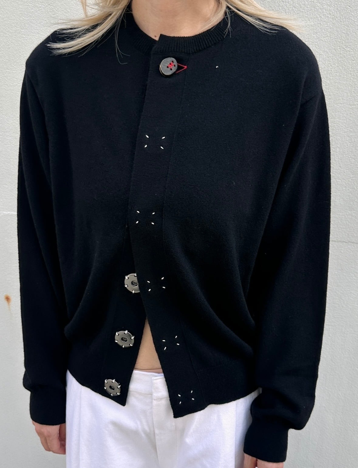 KHOKI  [WOOL KNITCARDIGAN]
