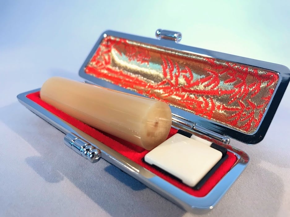 白水牛】＜最上級＞ 16.5㎜ ケース付 - フルネームでの彫刻 | はんの小澤