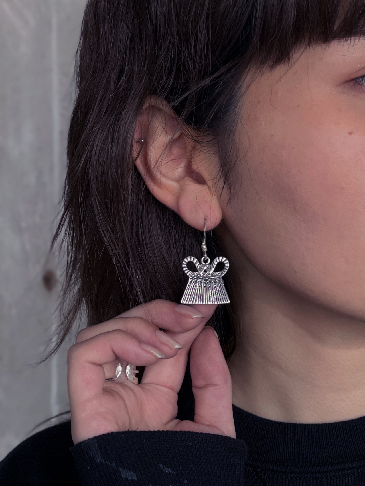 Karen tribe／Silver pierce (ER2-H01)