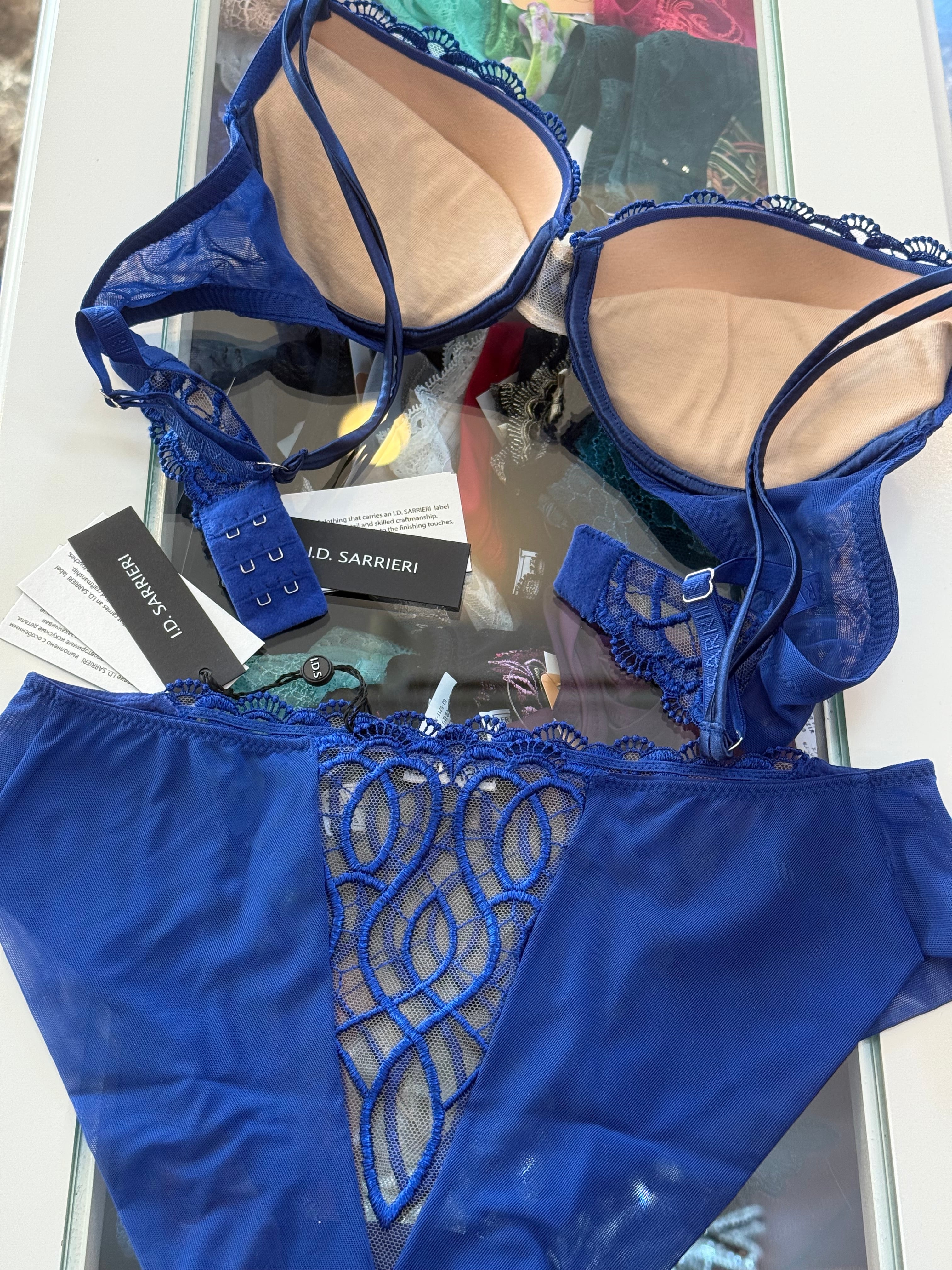 ID SARRIERI 最高級ランジェリー❤️ I.D.SARRIERI 【上下セット】 グレース ハーフカップブラ＆ショーツ