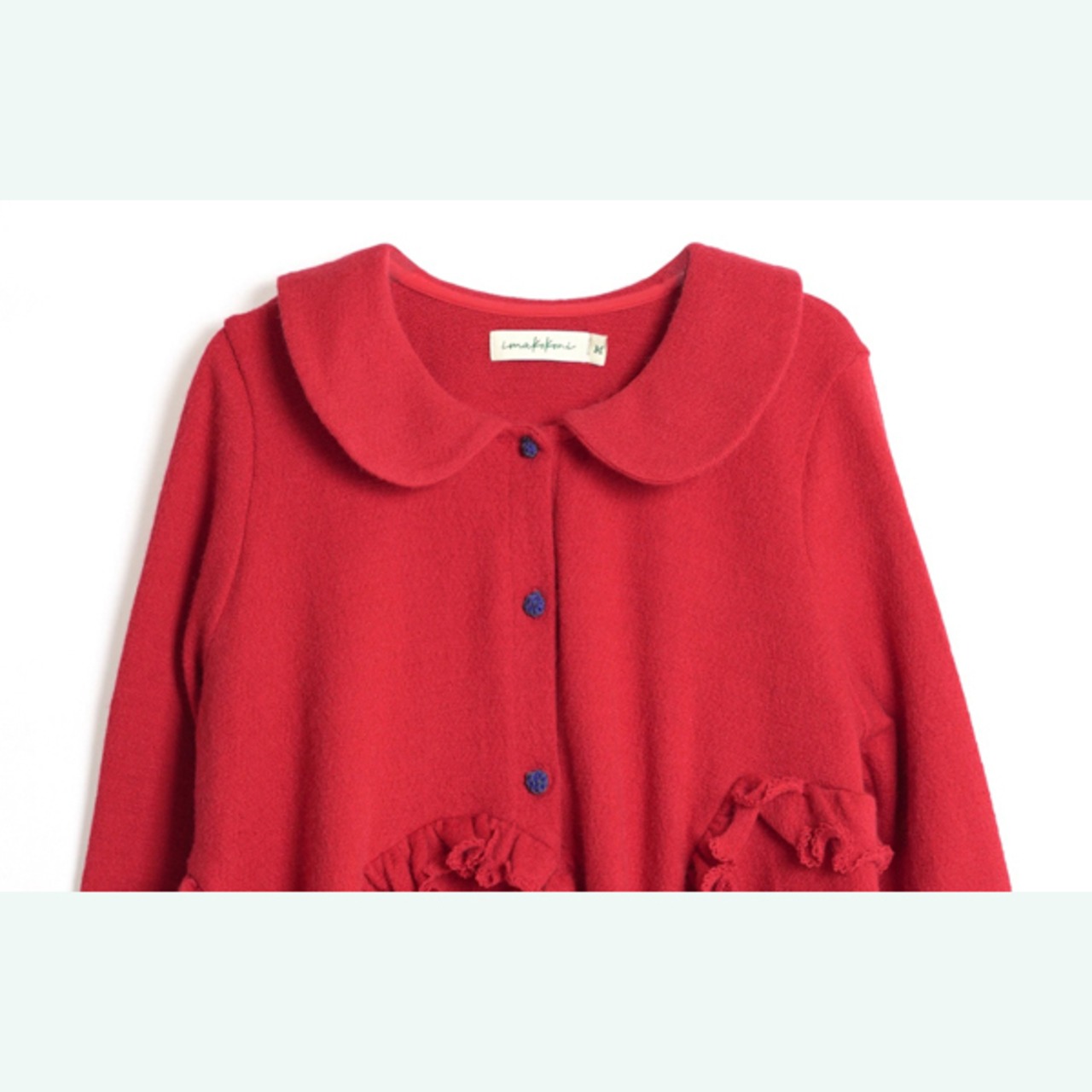 【2olor】波をまとうフリルカーディガン 《i0794》