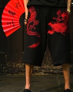 Dragon Embroidery pants 2color【G1089】