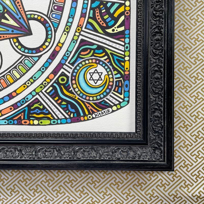 神聖幾何学アート【ブルームーンに抱かれて2】