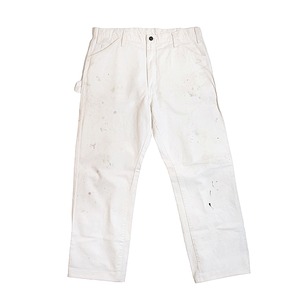 Dickies / Painted White Cotton Painter Pants W35