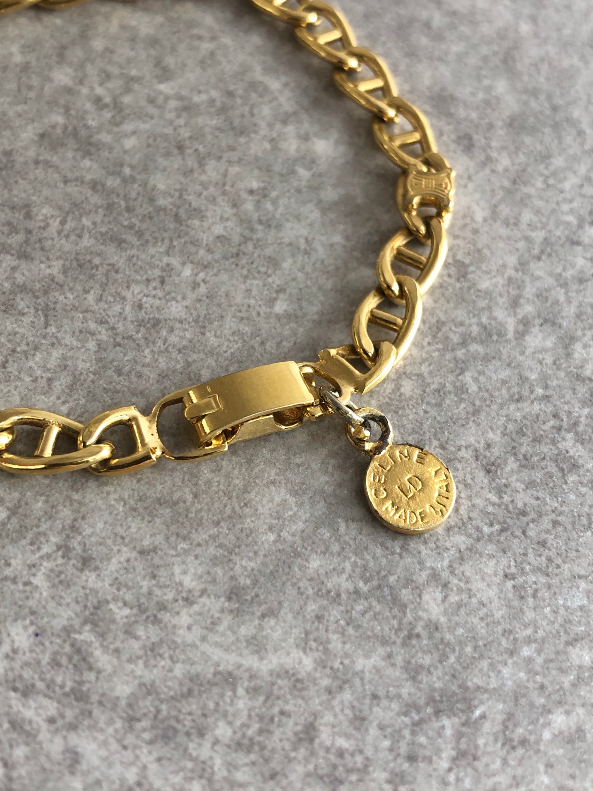 CELINE セリーヌ ブレスレット ゴールド トリオンフ vintage