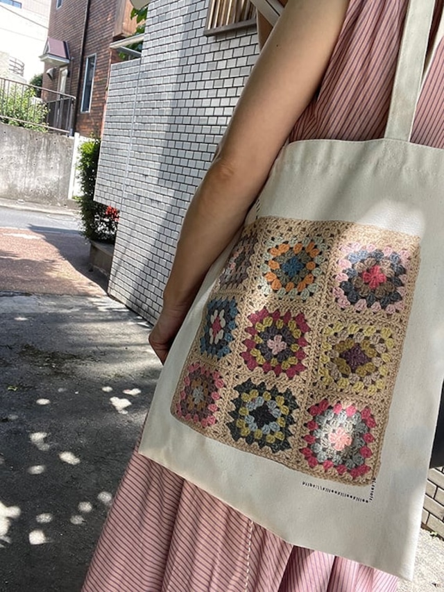 Granny Print Tote Bag