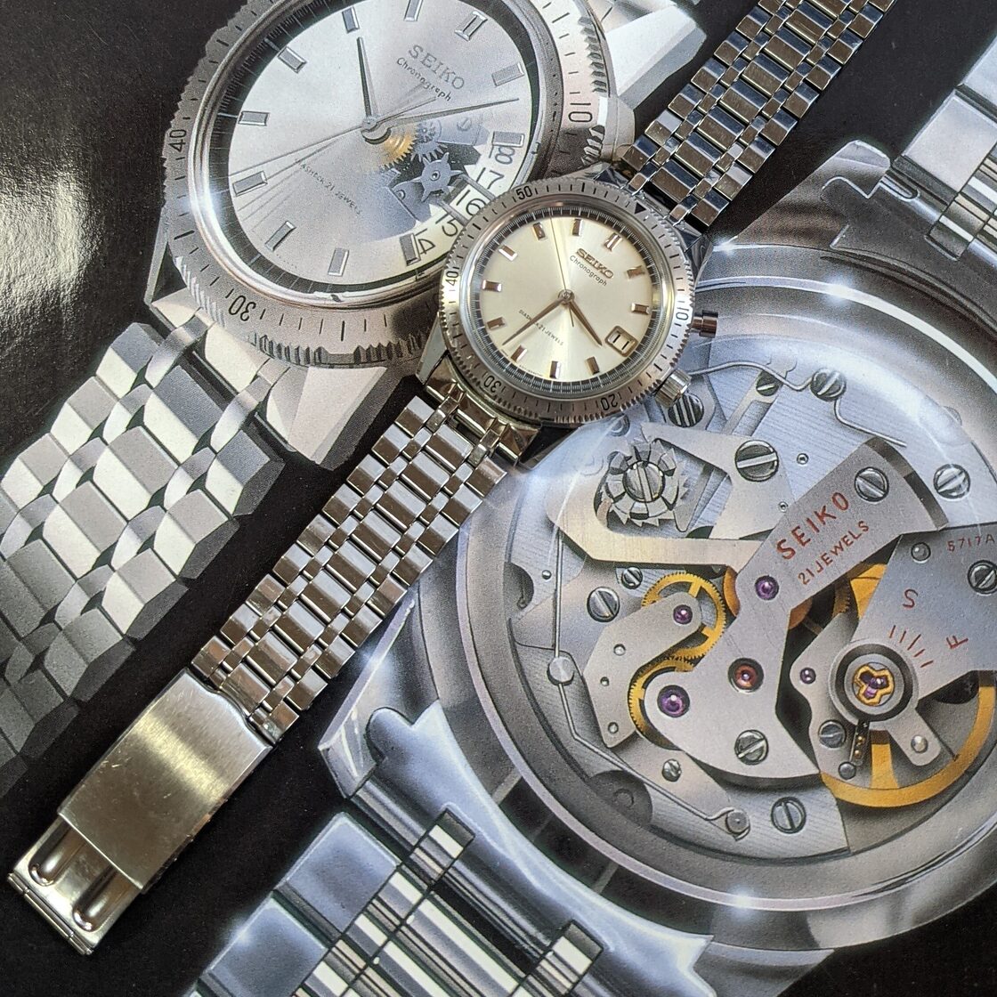 SEIKO／セイコー】ワンプッシュクロノグラフ／One Push Chronograph 
