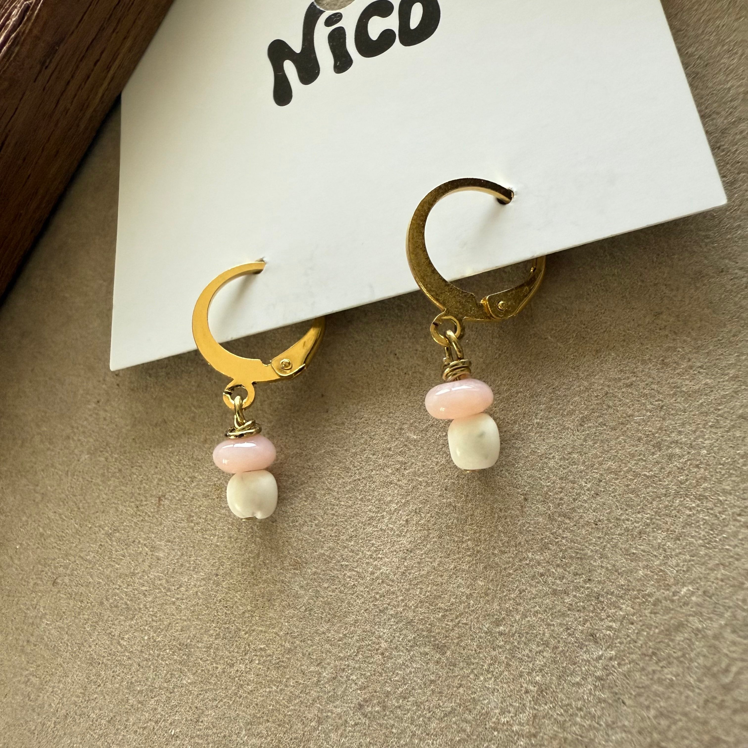 NC26093【サージカルステンレス:ゴールド】nicoピアス