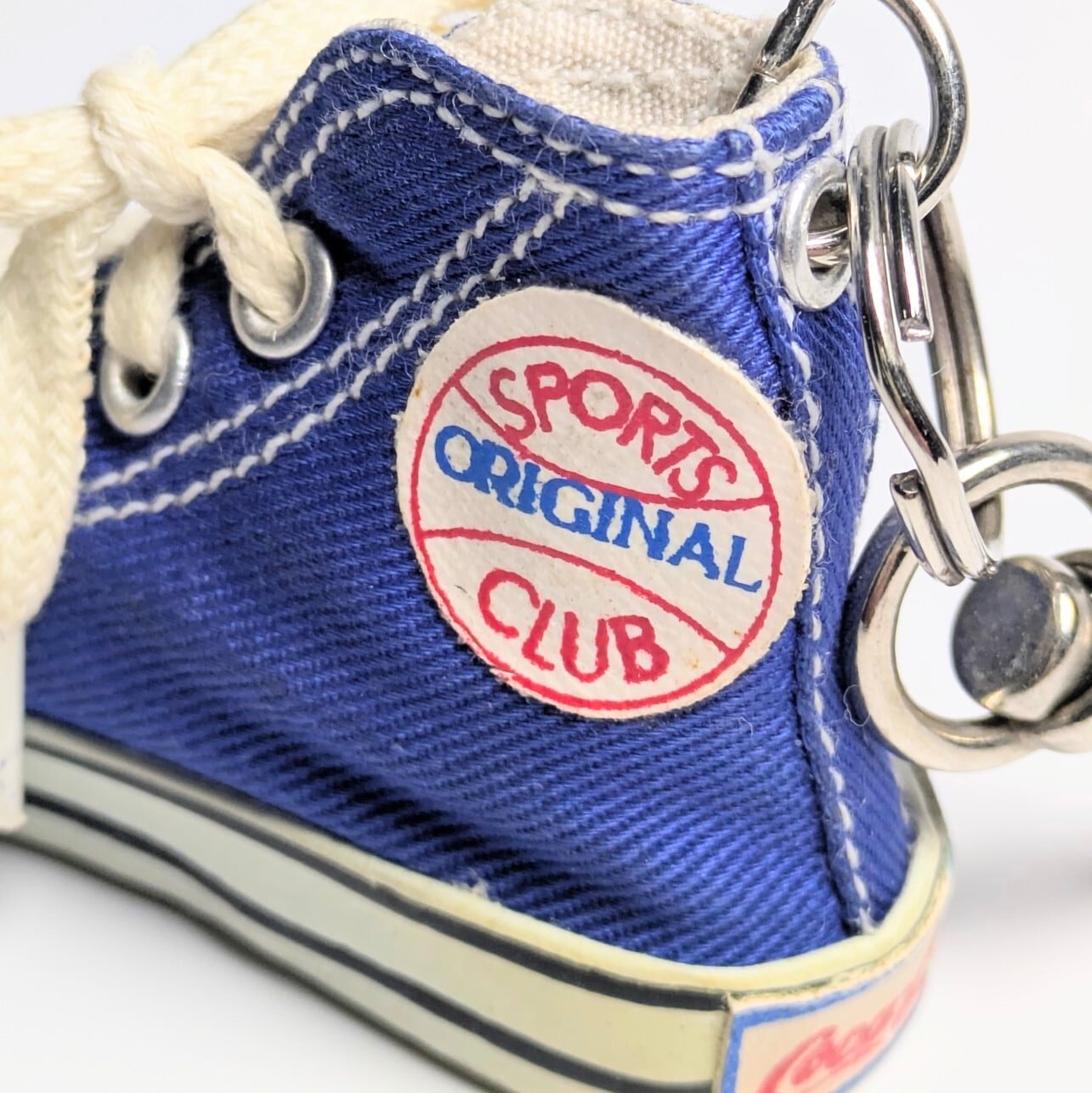 ☆VINTAGE 80'☆【 Coca-Cola / Coke( コカコーラ )】 ブルーキャンバスシューズ / スニーカーキーホルダー / ALL STAR type〚アメリカン雑貨 アメトイ〛