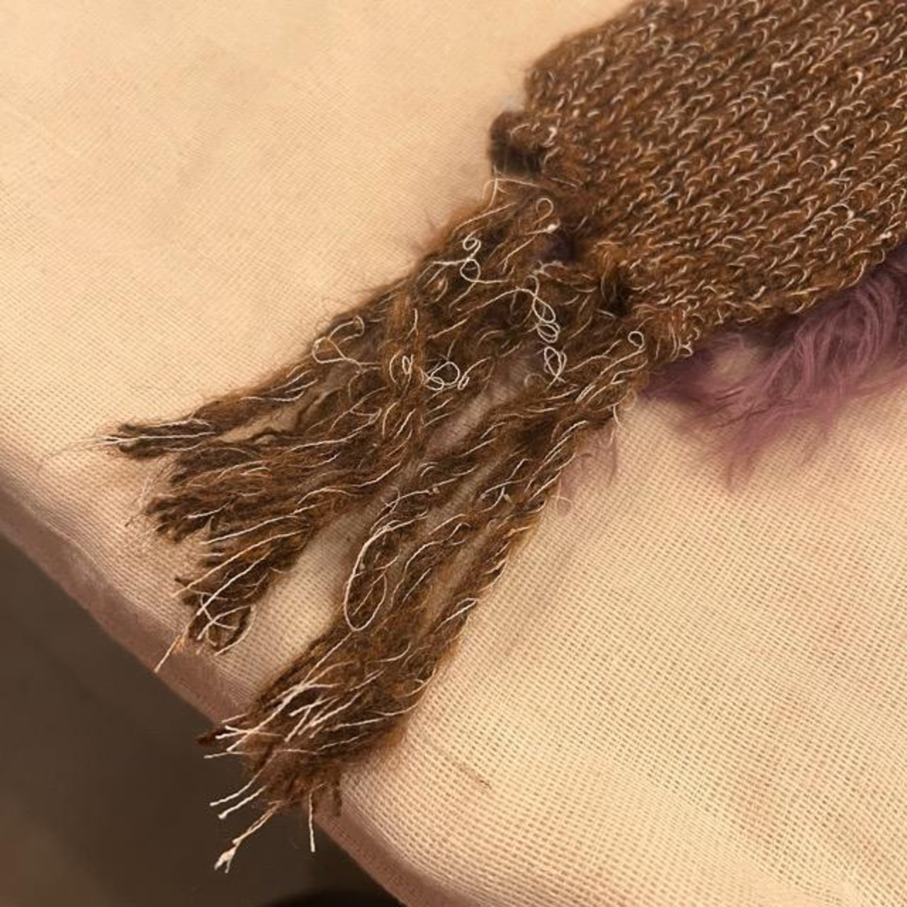 TOPANGA Accessory Fur & Knitted Slim Muffler (2 Colors)