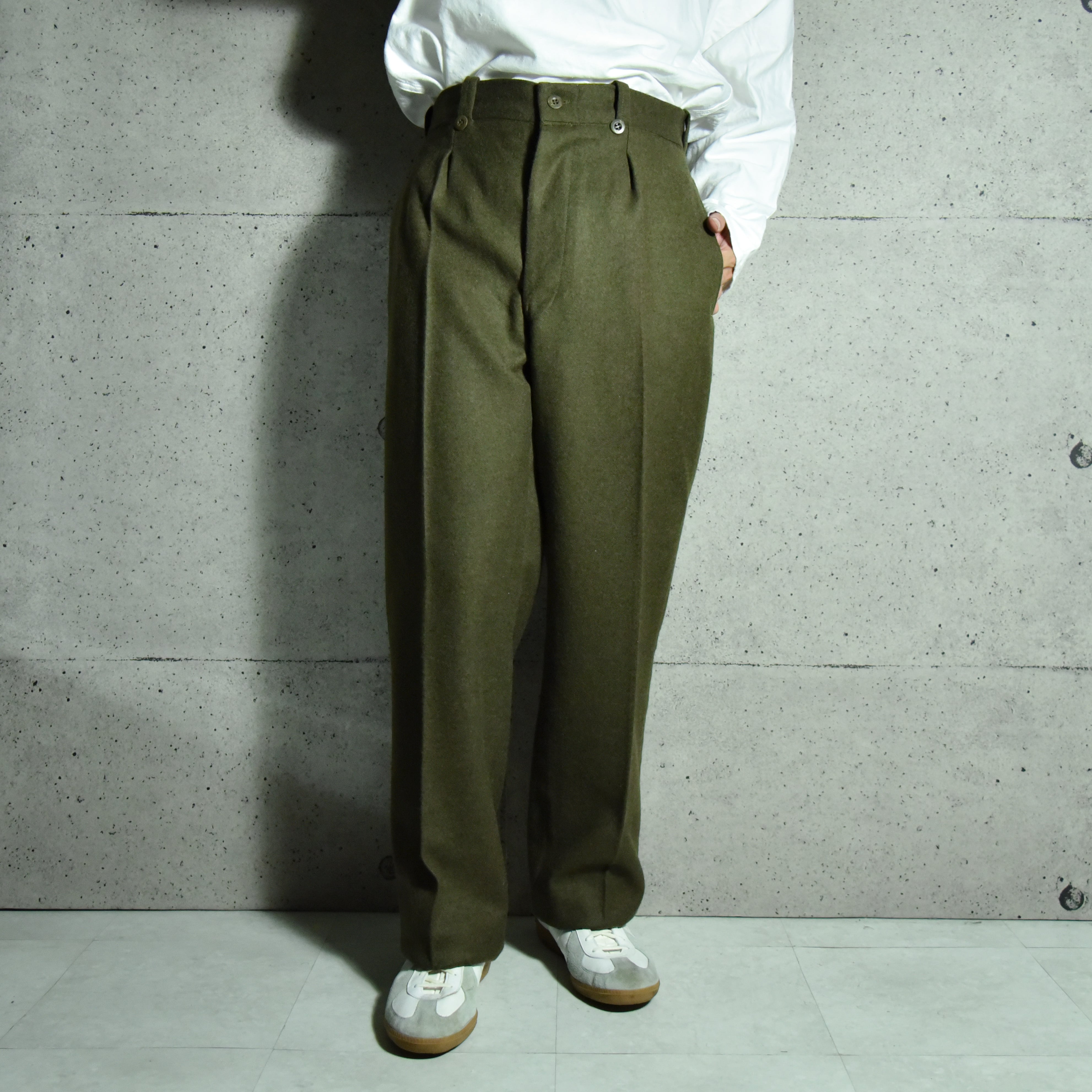 DEAD STOCK】French Army M52 Wool Trousers フランス軍 ウール