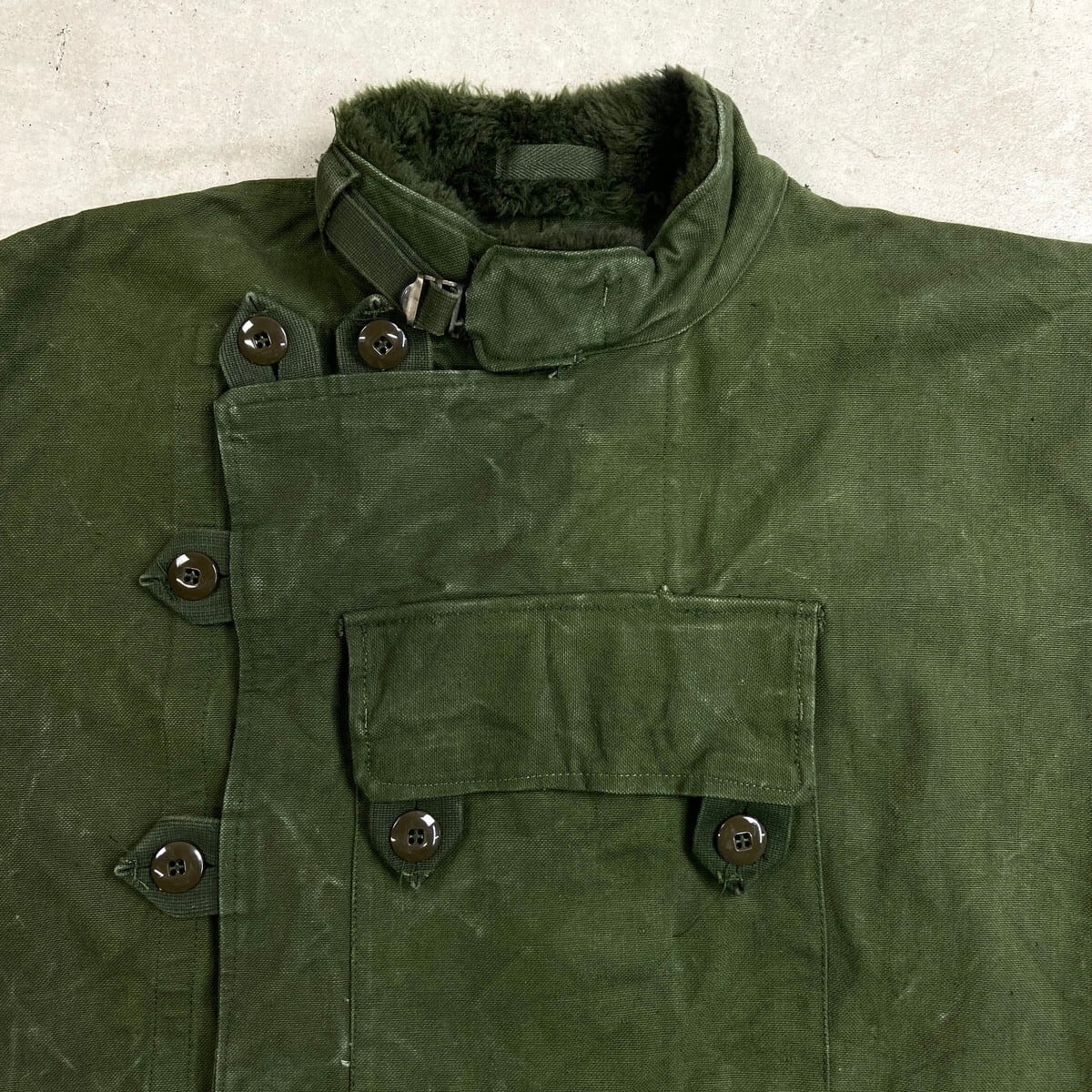 70年代 スウェーデン軍 モーターサイクルジャケット 短丈 メンズXL相当