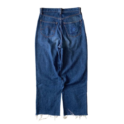 "KENZO JEANS" flare denim pants fringe