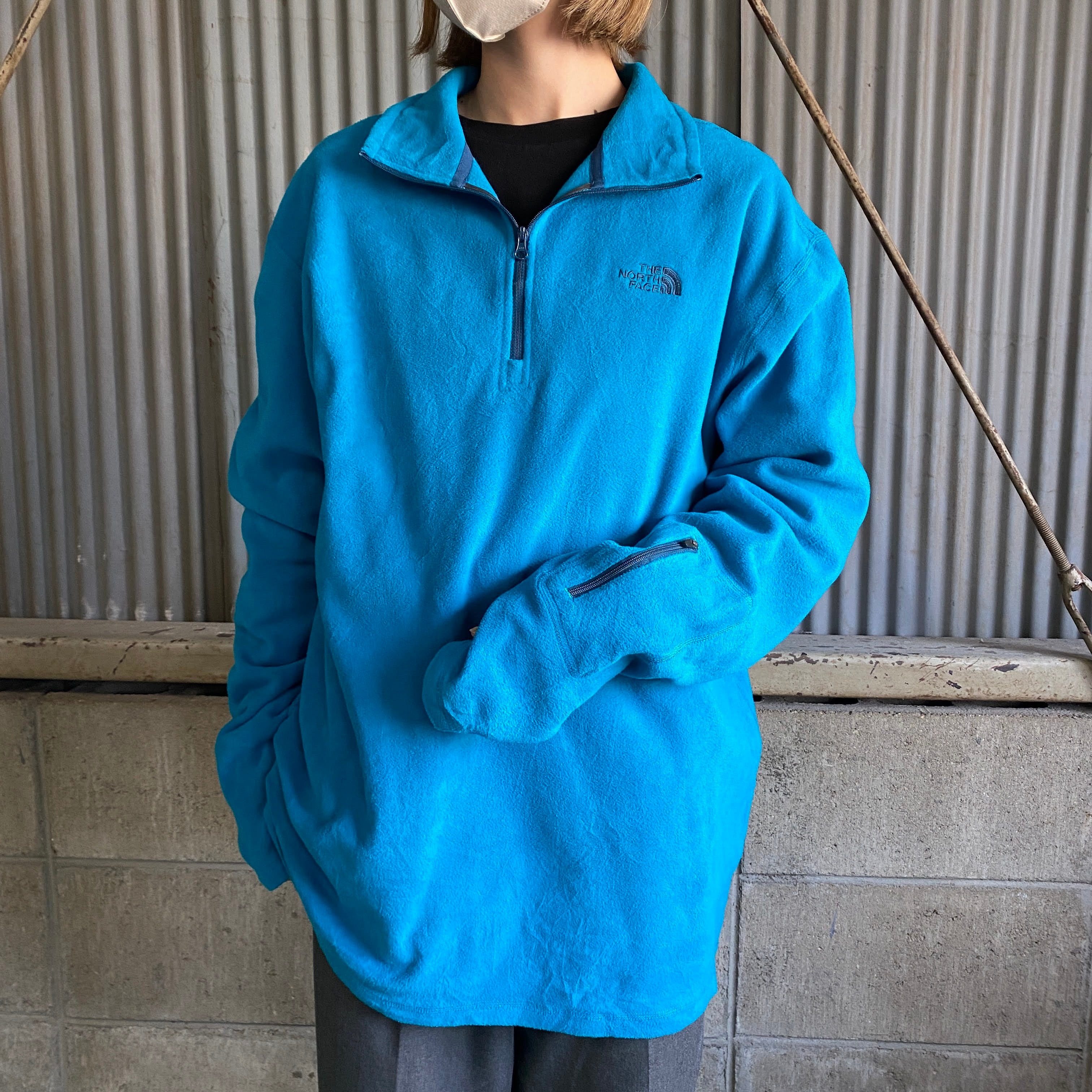 ノースフェイス　northface　パーカー　ジャージ　ジップアップ　薄手　XL