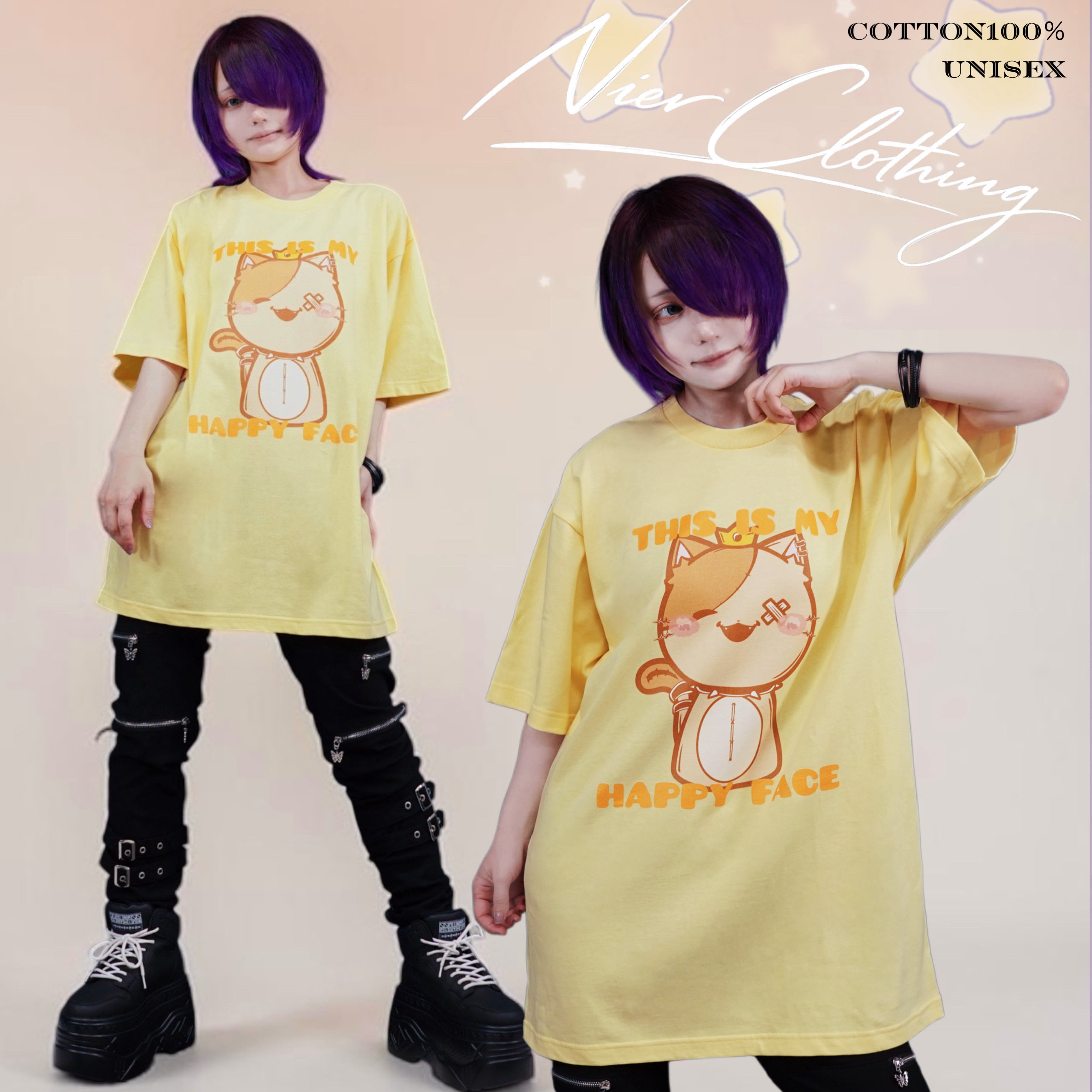 THIS IS MY HAPPY FACE CUTSEW【MIKE】 | NIER CLOTHING