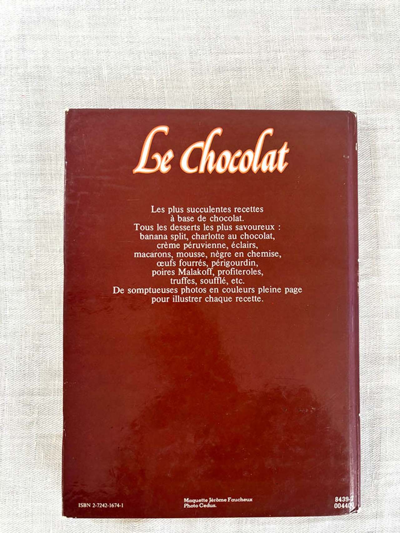 フランス古本　レシピ本　チョコレート　Le Chocolat　チョコレート菓子　12pser14-2
