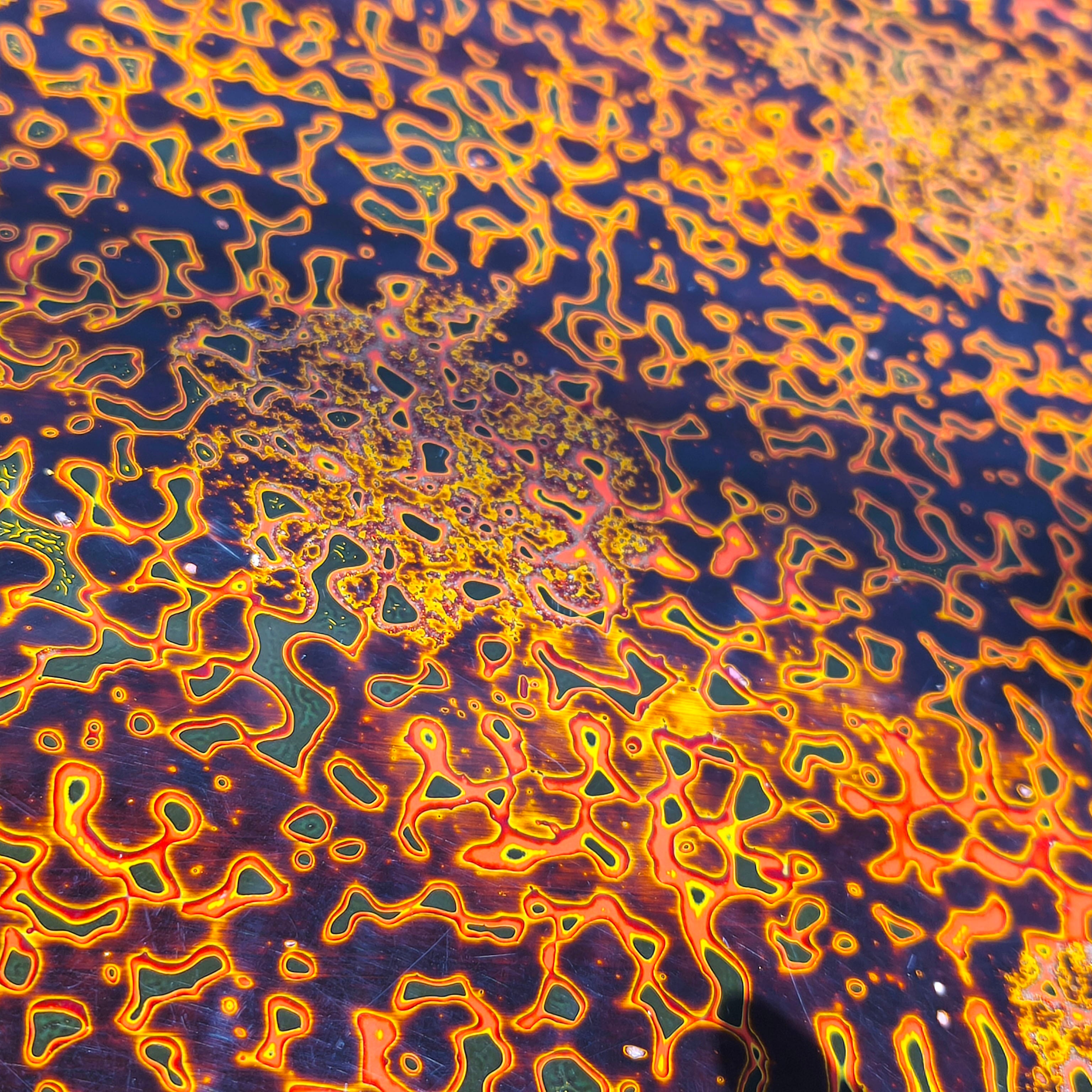 津軽塗（唐塗）バカ塗り・座卓・螺鈿入り・伝統工芸・No.230801-87