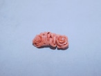 薔薇珊瑚帯留 rose coral obi sash clip