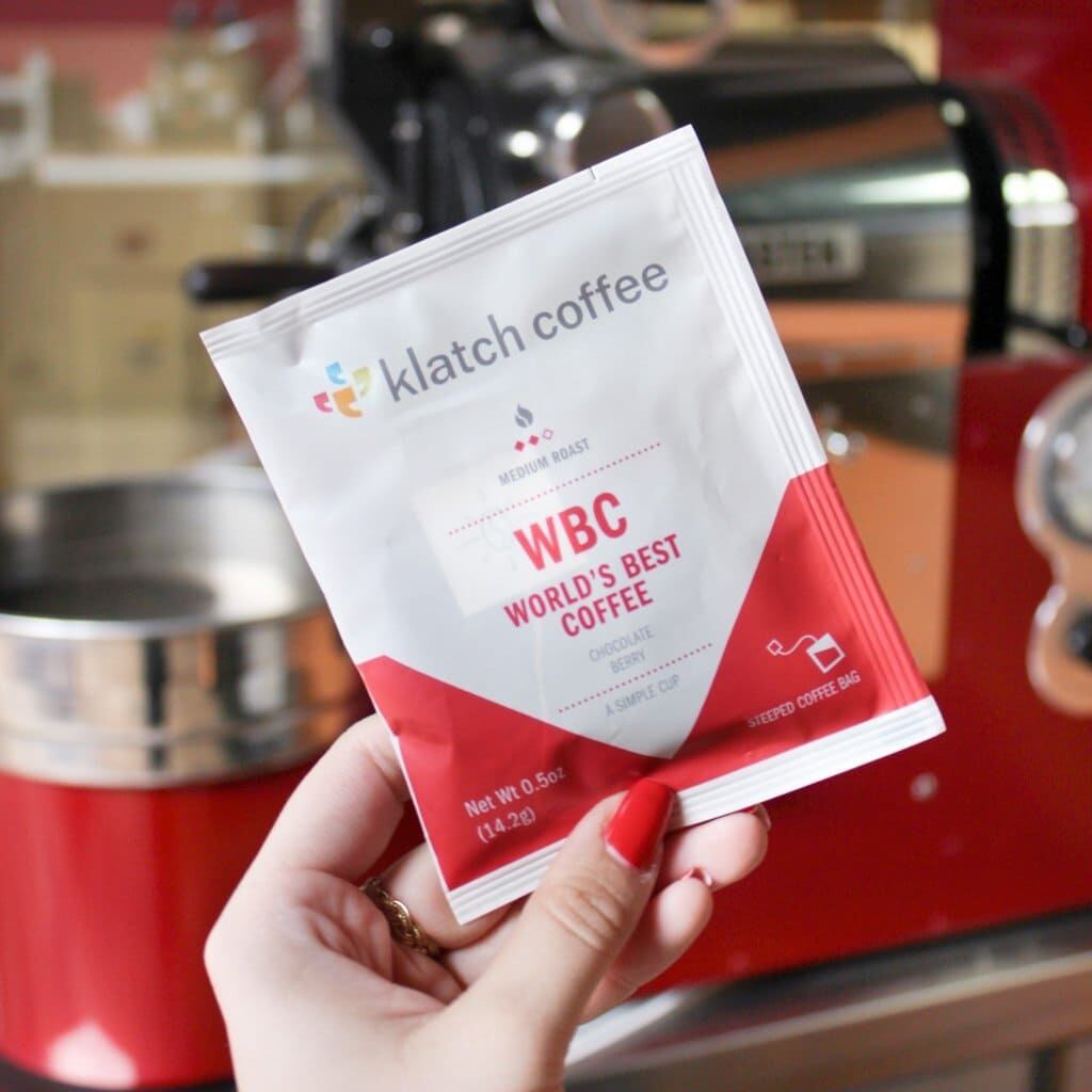 Klatch coffeeクラッチコーヒー（1杯分）コーヒーバッグ14g 2007WBC WORLD BEST ESPRESSO 示申の皿