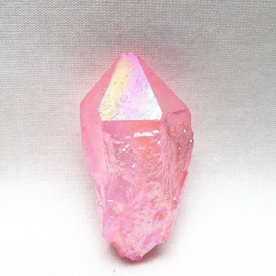 オーラクリスタル 原石 ローズピンク エレスチャル オーラ水晶 一点物 171-8599