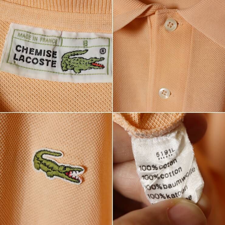 90s CHEMISE LACOSTE ラコステ ポロシャツ3