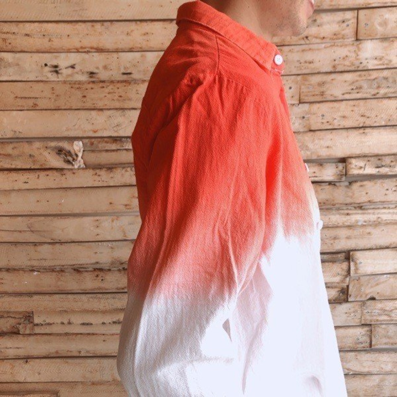  TOPANGA　Men's　ピンクグラデーションシャツ 