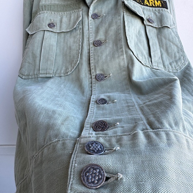 US Army M-41 HBT シャツジャケット 40s 画像5