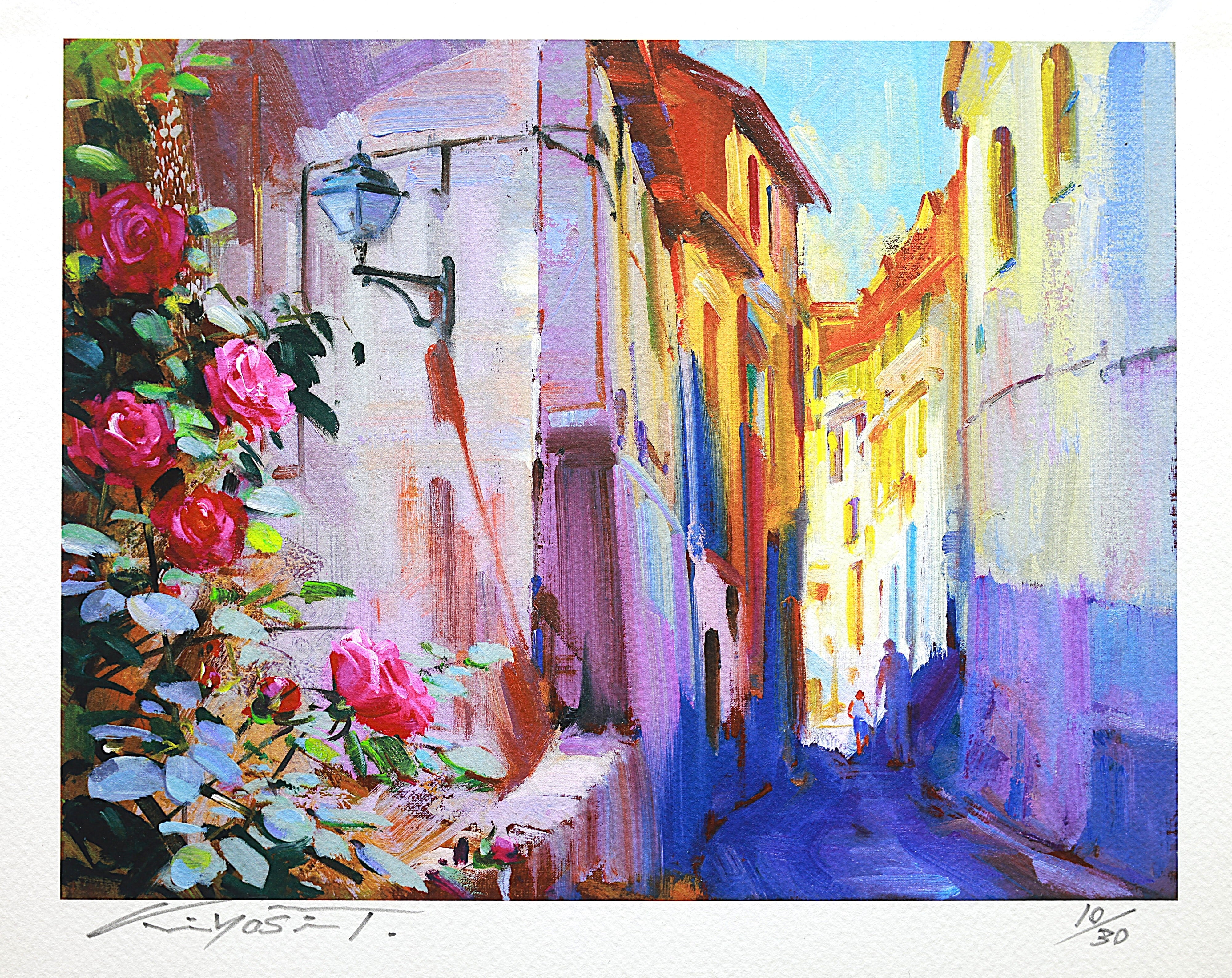 バラ咲くアンダルシア 「ジクレー版画」 -Roses bloom in Andalusia-「Giclee print」