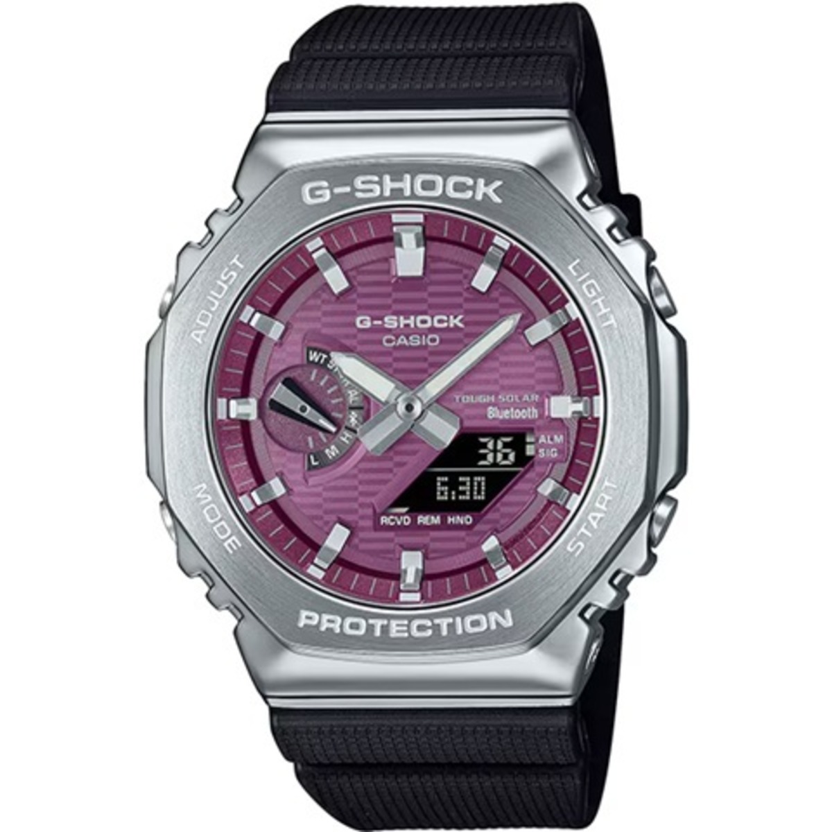 カシオ G-SHOCK GBM-2100A-4BJF メタルベゼルモデル バーガンディ 