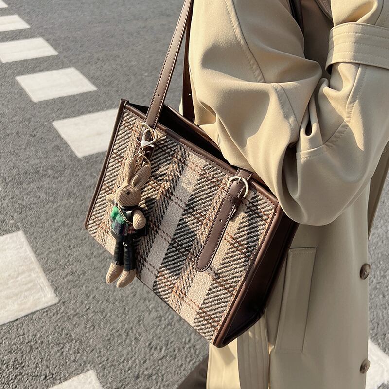 オータムウィンター 秋物 冬物 トートバッグ 手作りハンドバック2336746709