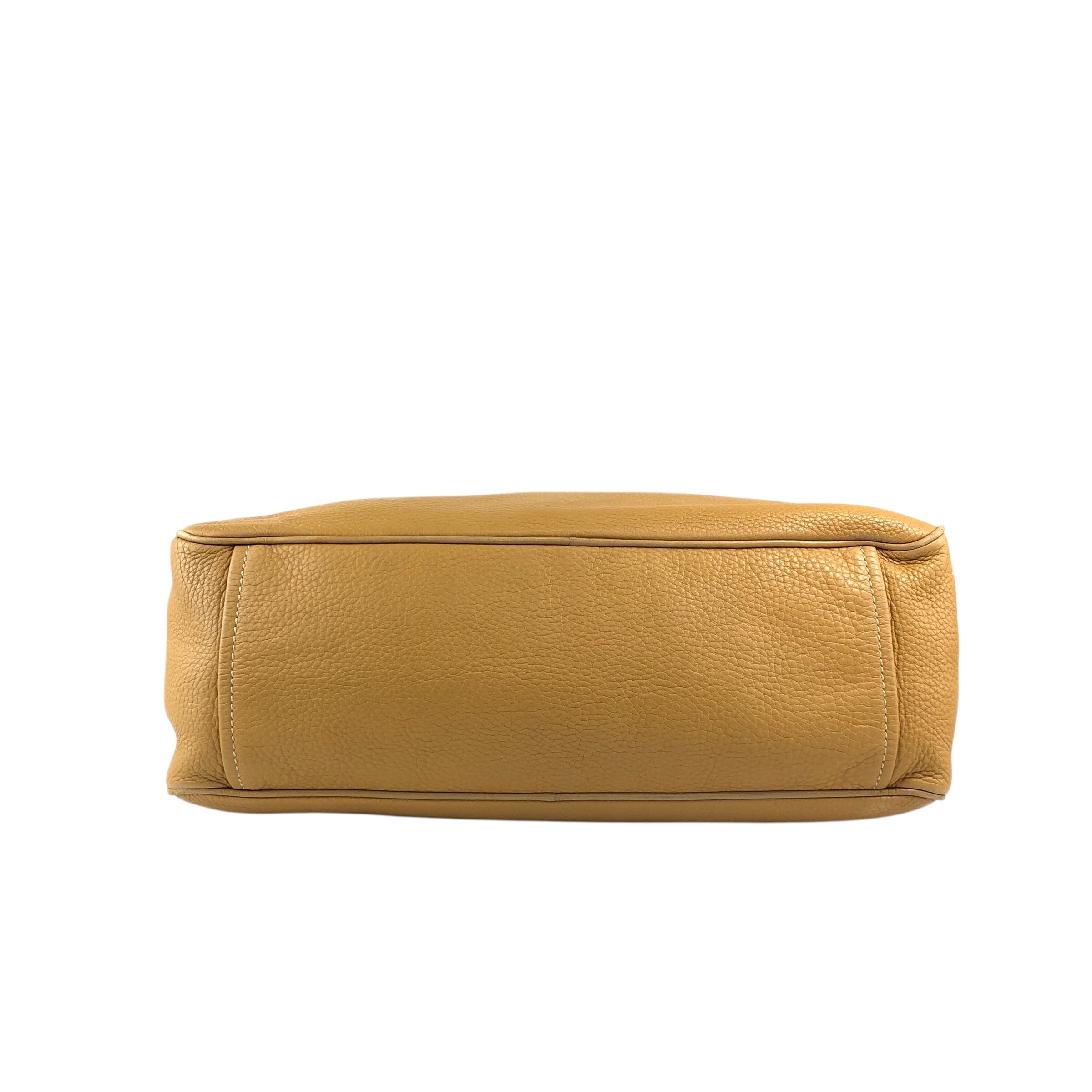 PRADA プラダ ハンドバッグ キャメル ロゴ レザー ミニボストン