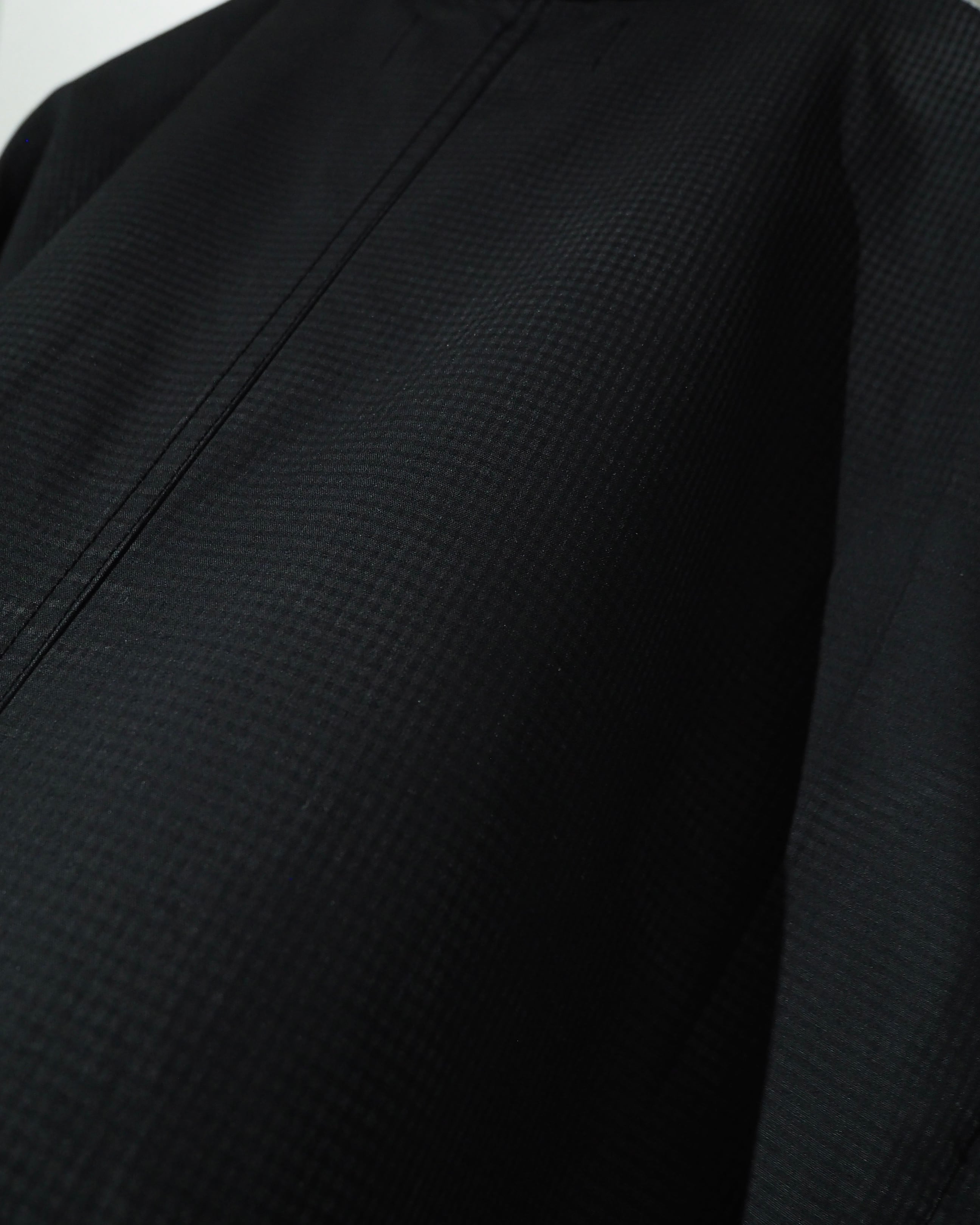 " DIET BUTCHER SLIM SKIN " Beautiful Gradation × Gingham Check Long Length Shirt