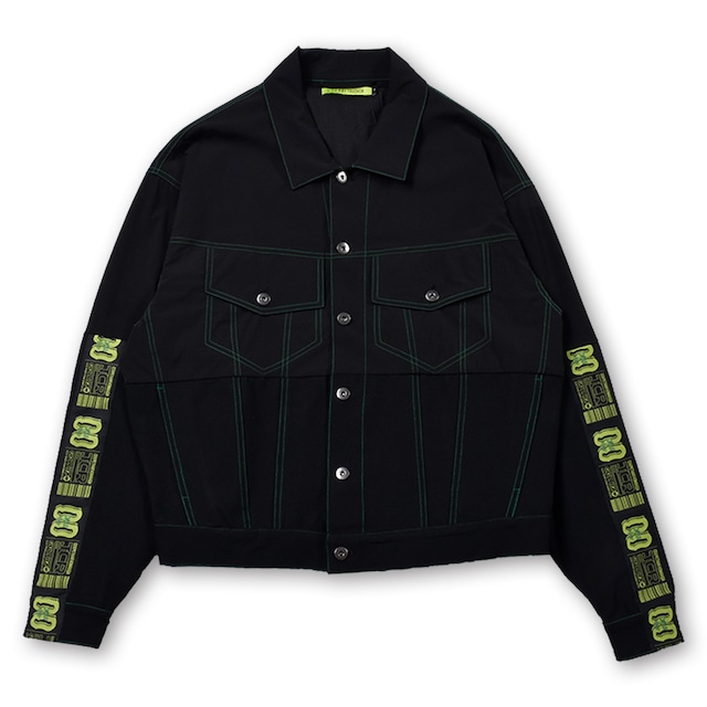 T.C.R EQUIPMENT TRUCKER JACKET V2 - BLACK