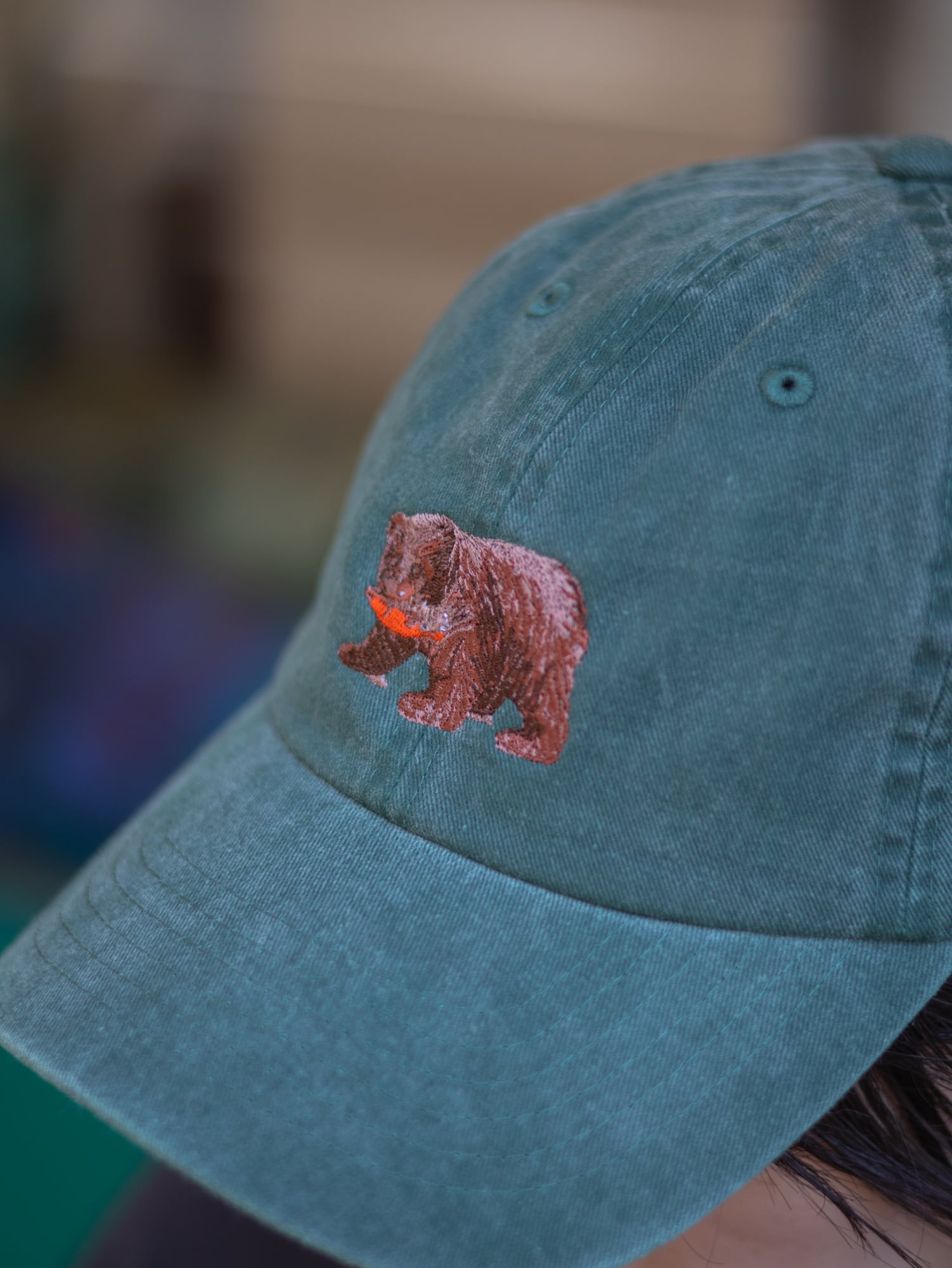 木彫りのクマ キャップ / グリーン / PEPS謹製 | PEPS