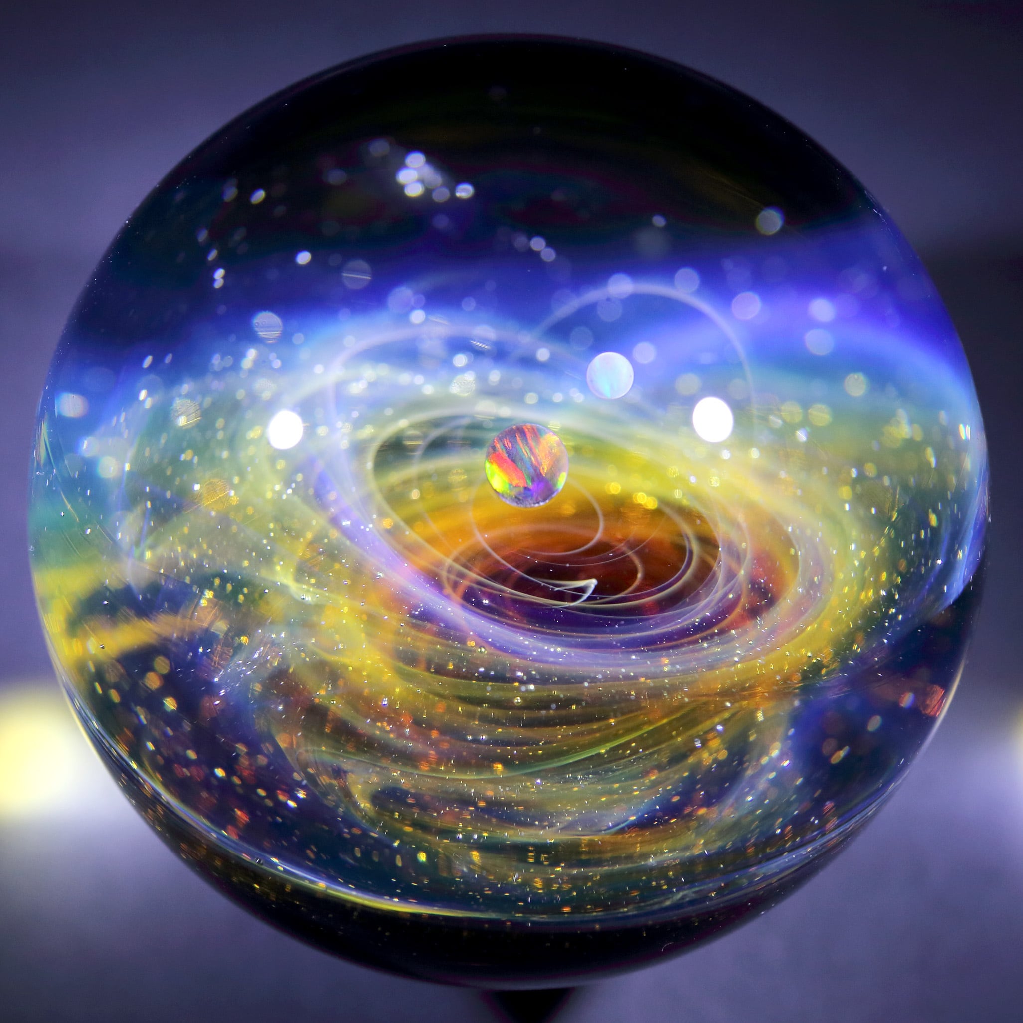 58mm Galaxy Glass Marble 宇宙ガラスマーブル - オブジェ no.M281