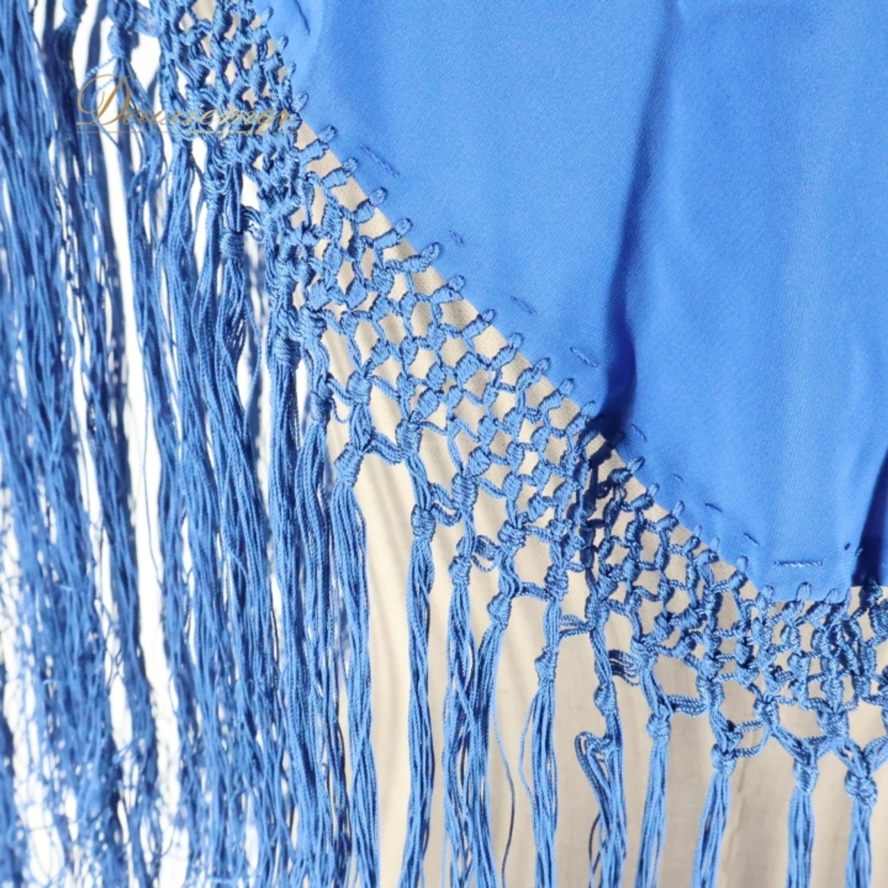 フラメンコ 衣装 シージョ ピキージョ 小物 ブルー系 青 トライアングル フレコ ダンス 無地 三角形 練習 舞台 発表会 イベント コスチューム フリンジ アクセサリー ステージ衣装 おしゃれ