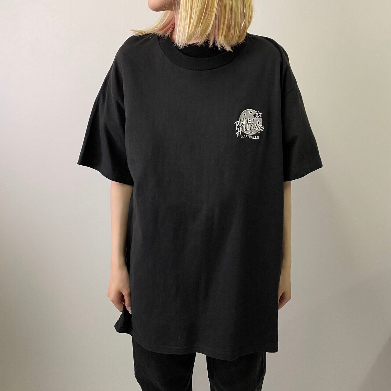 【HANES】90s 企業系 ワンポイント Tシャツ シングルステッチ L