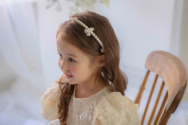 ※お洋服と同梱限定※【1/27〆予約】<OREN> Eta pearl headband