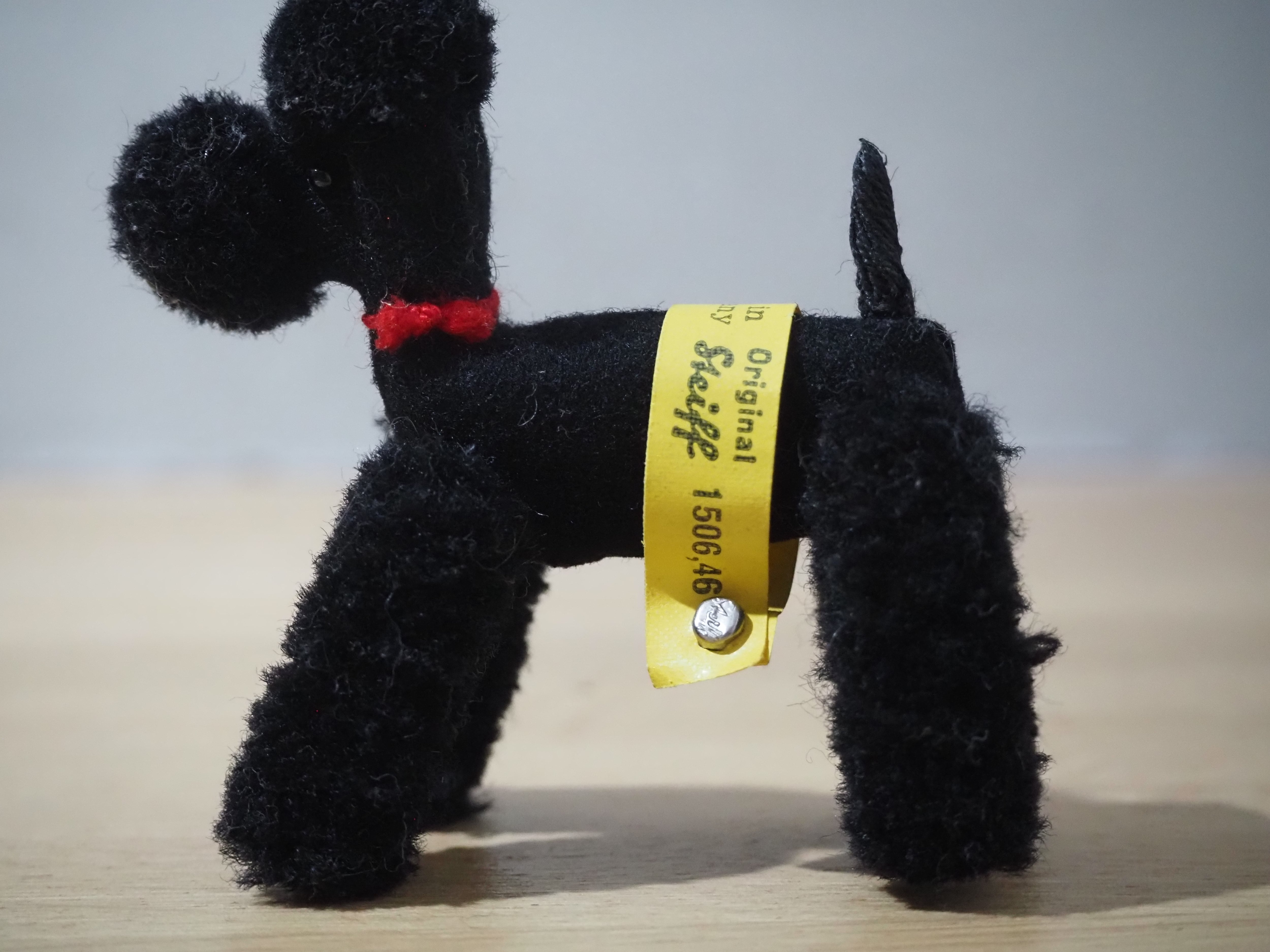 オールド シュタイフ プードル Steiff Woolen Poodle black