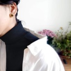 ウッドバーニング調 太陽のピアス (pot-70)