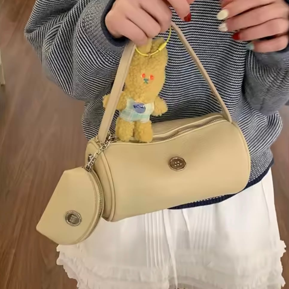 roll cake shoulder bag