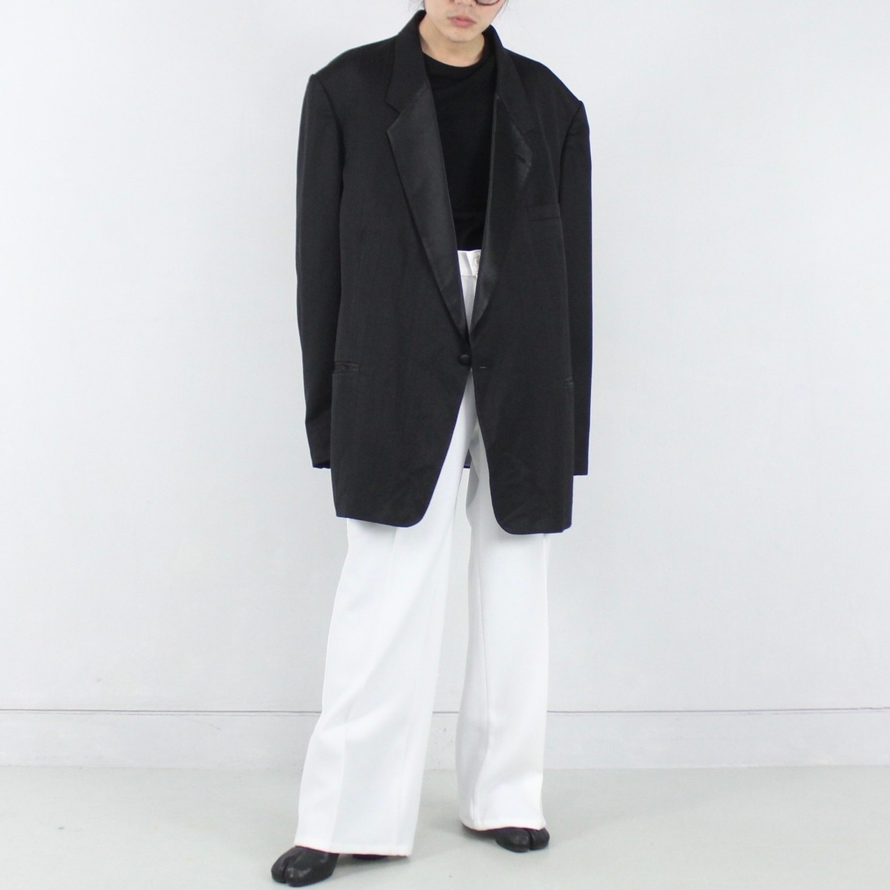 Christian Dior スーパービッグ サテン切替 テーラードジャケット 【OT 